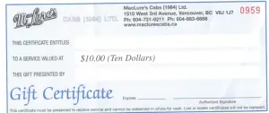 Gift Certificates